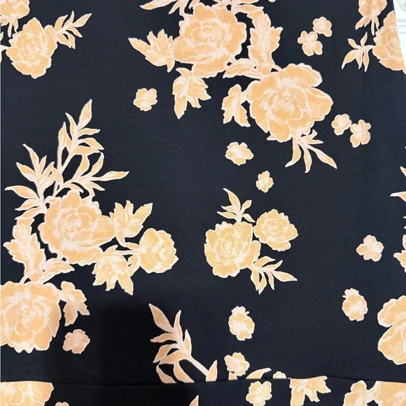 Pact Twilight Pink Floral Black Dress - Size Large - Picture 7 of 10